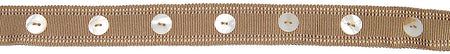 Hallis Opus Wide Button Braid Trimming, Mocha