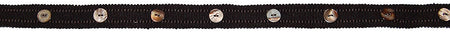Hallis Opus Narrow Button Braid Trimming, Black