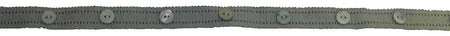 Hallis Opus Narrow Button Braid Trimming, Duckegg