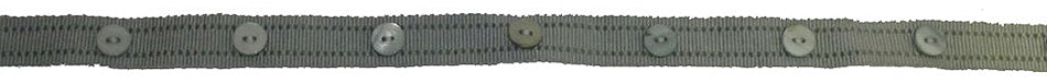 Hallis Opus Narrow Button Braid Trimming, Duckegg