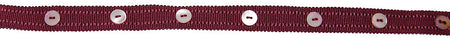 Hallis Opus Narrow Button Braid Trimming, Damson