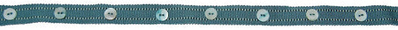 Hallis Opus Narrow Button Braid Trimming, Peacock