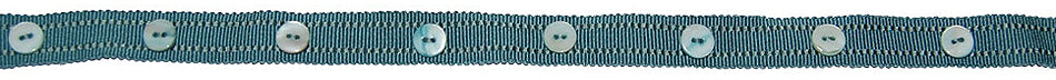 Hallis Opus Narrow Button Braid Trimming, Peacock