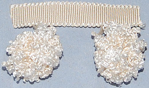 Hallis Opus Pom Pom Tassel Trimming, Pearl