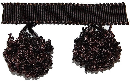 Hallis Opus Pom Pom Tassel Trimming, Black
