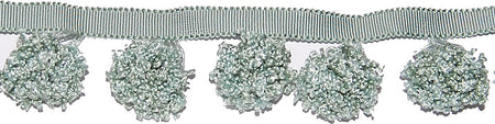 Hallis Opus Pom Pom Tassel Trimming, Duckegg