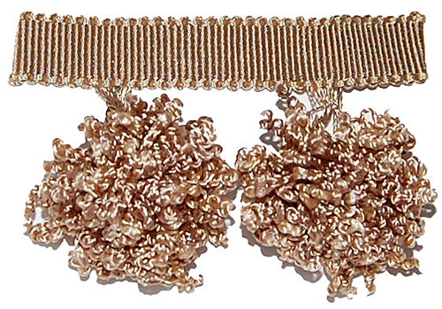 Hallis Opus Pom Pom Tassel Trimming, Mocha
