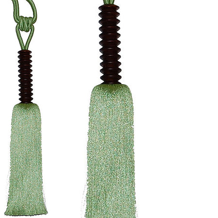 Hallis Rotini Rope Curtain Tieback, Wood, Lime
