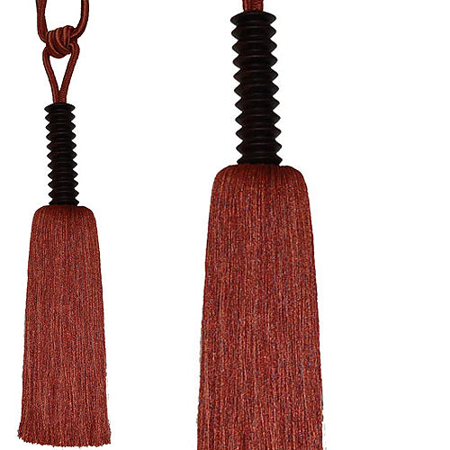 Hallis Rotini Rope Curtain Tieback, Wood, Copper