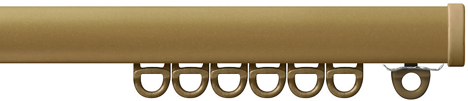 Renaissance Mini Professional Small Curved Curtain Track, Gold