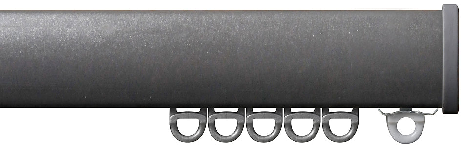 Renaissance Professional Large Curved Curtain Track, Anthracite