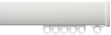 Renaissance Professional Large Curved Curtain Track, White