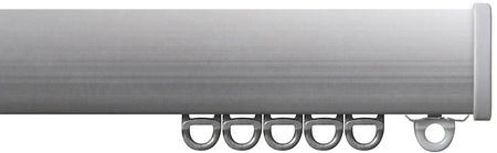 Renaissance Professional Large Curved Curtain Track, Silver Anodised