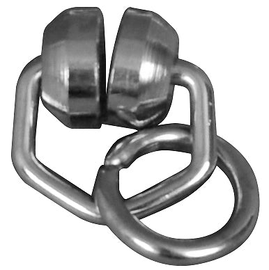 Renaissance I-Beam Wheeled Runners, Nickel Plated