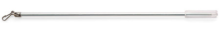 Renaissance Clear Acrylic Plastic Draw Rod, Steel Insert