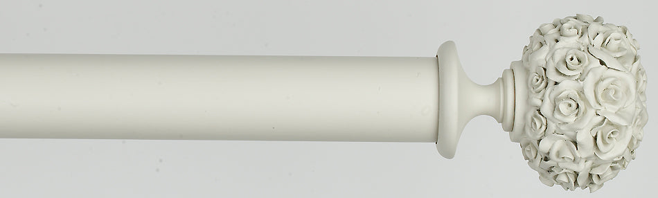 Byron Floral Romantics 35mm 45mm 55mm Pole New White Posy