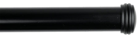 Byron Floral Romantics 35mm 45mm 55mm Pole Jet Black Endcap