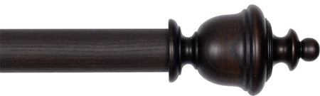 Byron Rustica 45mm 55mm Curtain Pole Burnt Oak Chantilly