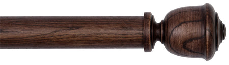 Byron Rustica 35mm 45mm Curtain Pole Toasted Oak Raphael