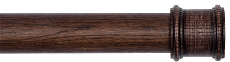 Byron Rustica 35mm 45mm 55mm Curtain Pole Toasted Oak Toulon