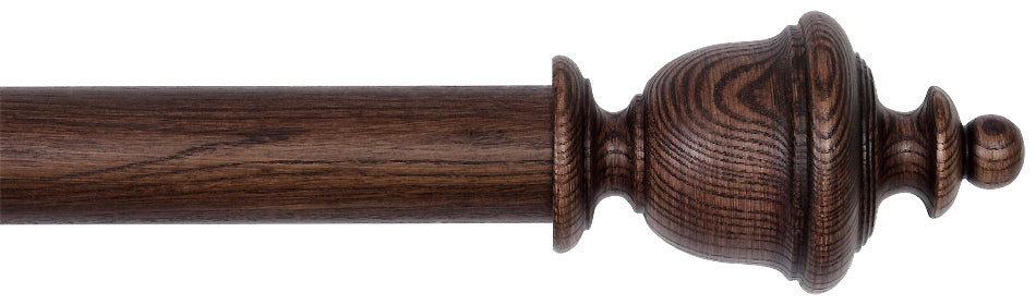 Byron Rustica 45mm 55mm Curtain Pole Toasted Oak Chantilly