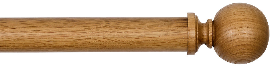 Byron Rustica 35mm 45mm 55mm Curtain Pole English Oak Lyon