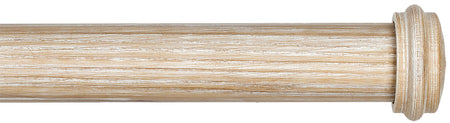 Byron Rustica 35mm 45mm 55mm Curtain Pole Limed Oak Endcap