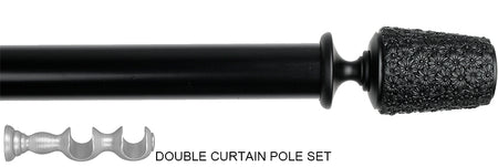 Byron Floral Romantics 35mm Double Pole Jet Black Daisy