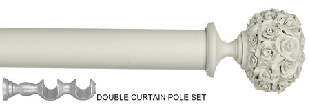 Byron Floral Romantics 35mm 55mm Double Pole New White Posy