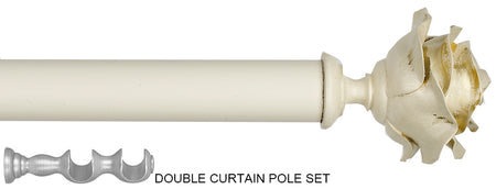 Byron Floral Romantics 35mm 55mm Double Pole Cream Gold Rose