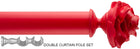 Byron Floral Neon 35mm 55mm Double Pole Red Rose
