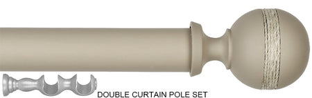 Byron Barnwood 35mm 45mm Double Pole Dove Grey, Saltash