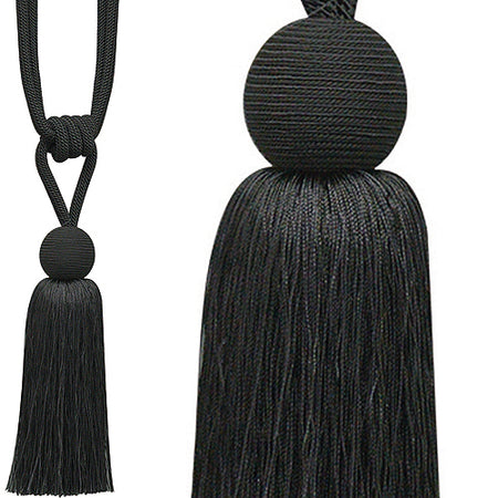 Jones Orb Rope Tieback, Blackened Pewter