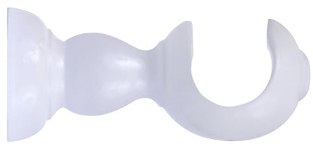 Renaissance Standard 28mm Wooden Curtain Pole Bracket, White