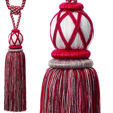 Hallis Highland Large Rope Tieback Ruby
