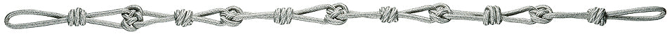 Hallis Accord Rope Tieback Embrace Silver Grey