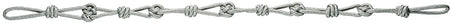 Hallis Accord Rope Tieback Embrace Silver Grey