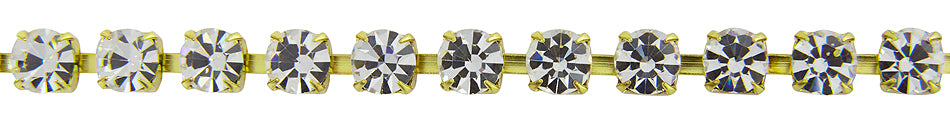 Hallis Bijou Crystal Trimming 6mm Gold