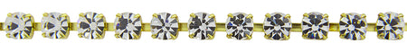 Hallis Bijou Crystal Trimming 6mm Gold