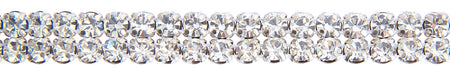 Hallis Bijou Crystal Trimming 10mm Platinum