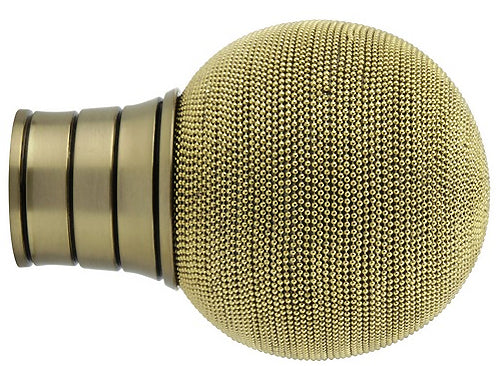 Galleria G2 35mm Finial Burnished Brass Beaded Ball