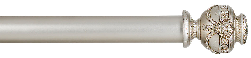 Byron Manor 35mm 45mm 55mm Curtain Pole Burnished Silver Victoria