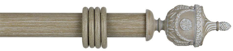 Byron Manor 35mm 45mm 55mm Curtain Pole Manor White Newington