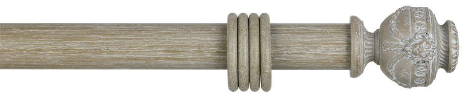 Byron Manor 35mm 45mm 55mm Curtain Pole Manor White Victoria
