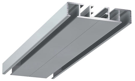 Renaissance Metal Project Double Curtain Track, Ceiling Fixed, White