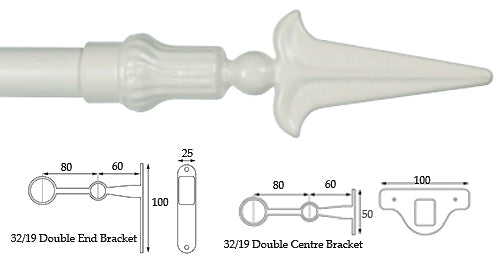 Cameron Fuller 32mm/19mm Double Pole Chalk Spear