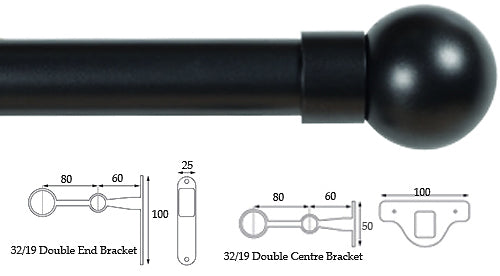Cameron Fuller 32mm/19mm Double Pole Graphite Ball