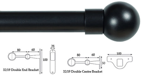 Cameron Fuller 32mm/19mm Double Pole Graphite Ball