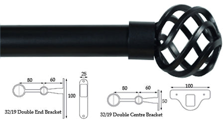 Cameron Fuller 32mm/19mm Double Pole Graphite Basket