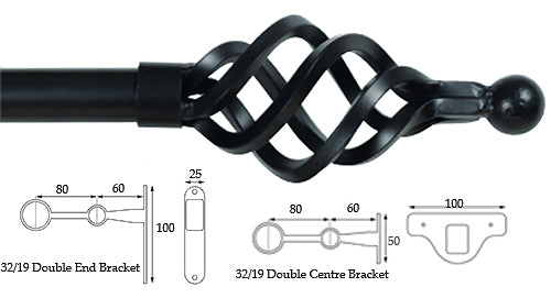 Cameron Fuller 32mm/19mm Double Pole Graphite Cage